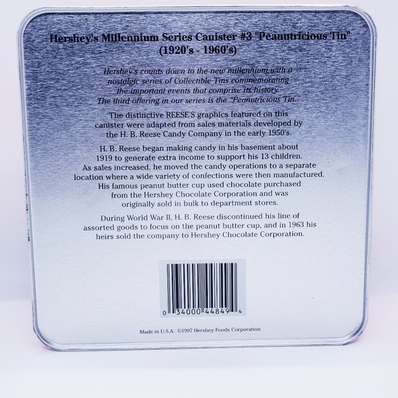 Reese's Peanut Butter Cup Hershey's Tin - Picture 7 of 8